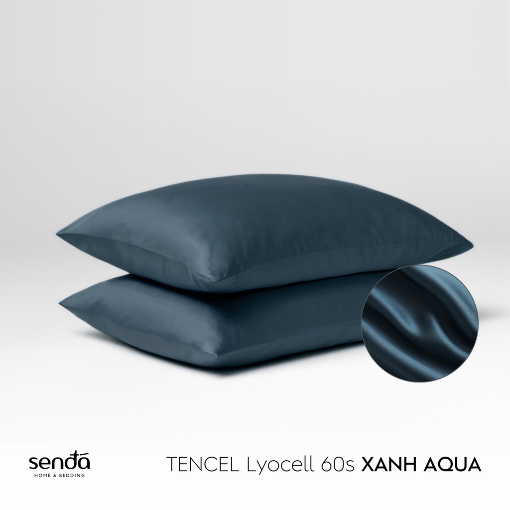 Vỏ gối nằm Lụa Tencel trơn màu