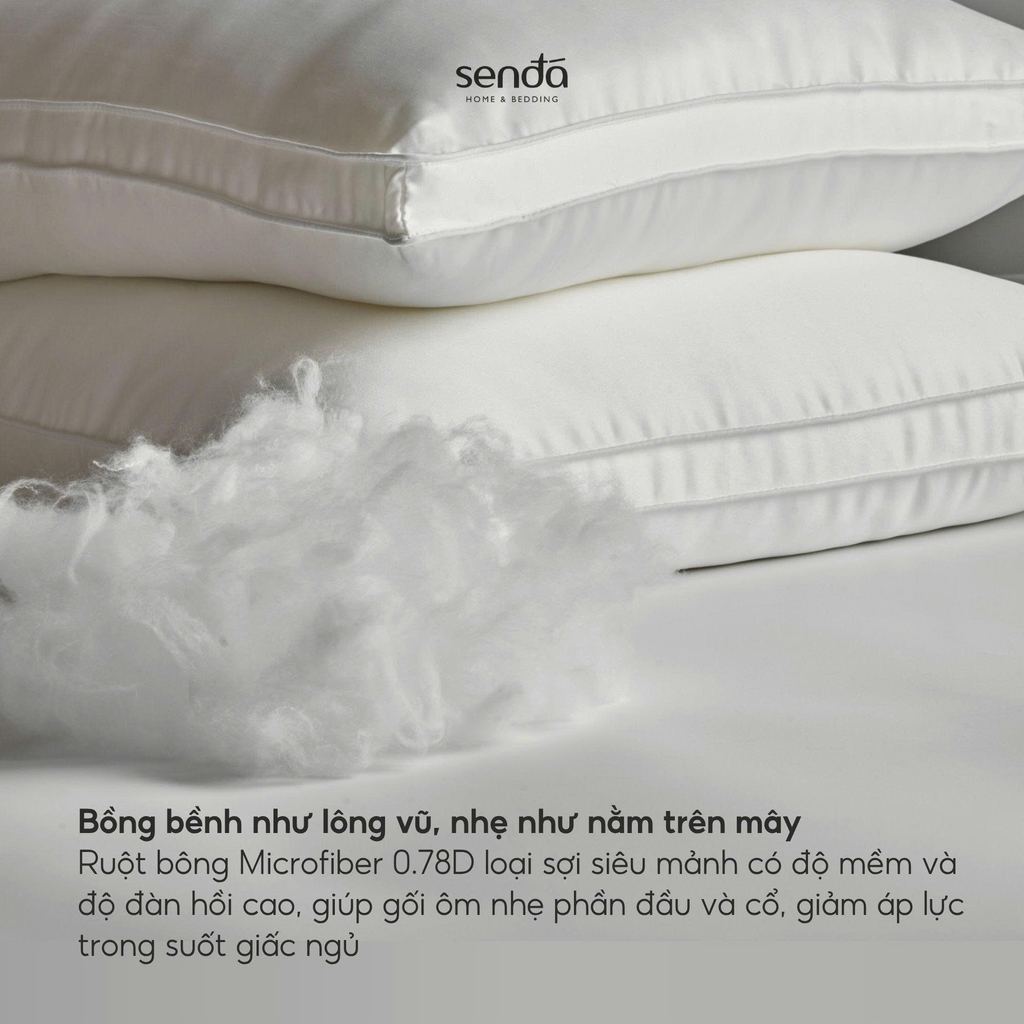 Ruột gối Mây 50x70 bông Microfiber