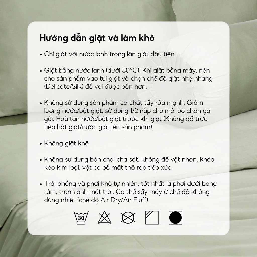 Vỏ gối ôm Tencel Cotton trơn màu