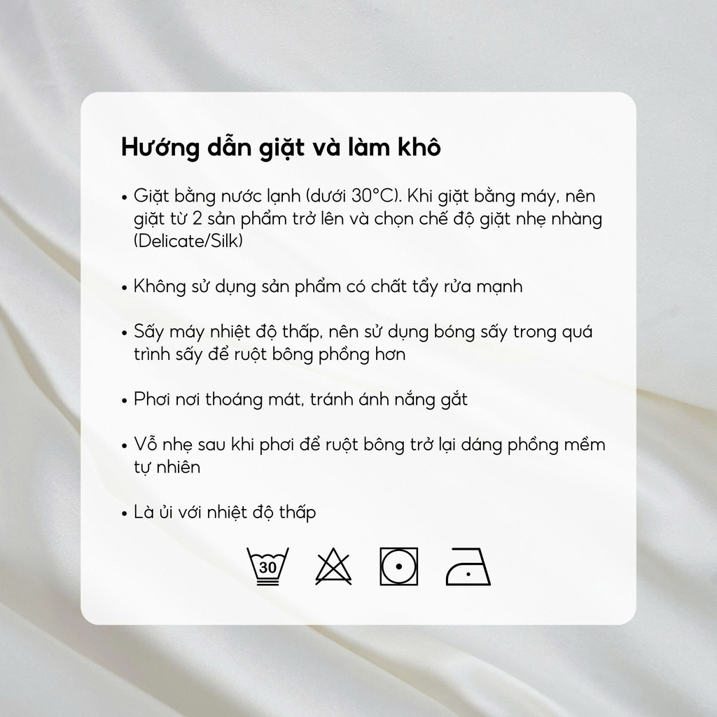 Ruột gối Mây 50x70 bông Microfiber