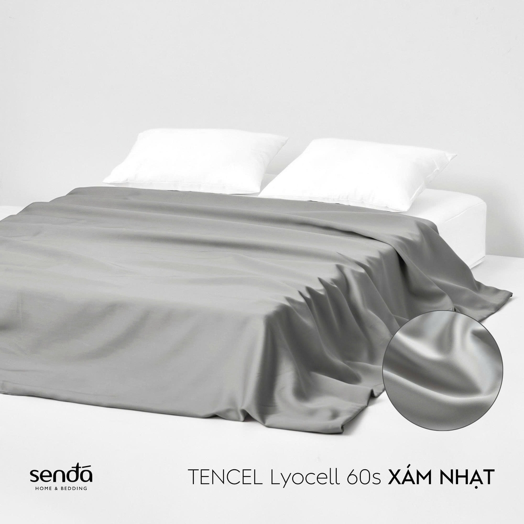 Vỏ chăn bông Lụa Tencel trơn màu 5