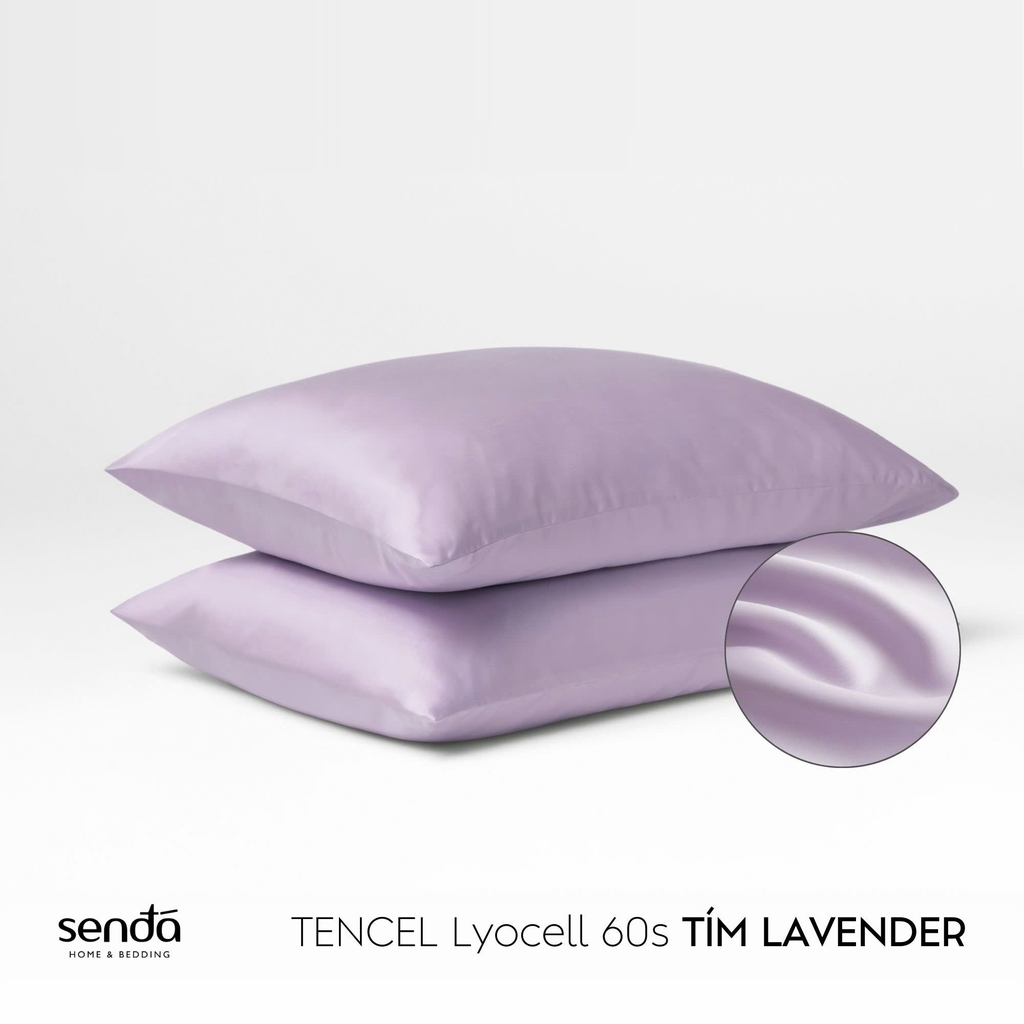 Vỏ gối nằm Lụa Tencel trơn màu