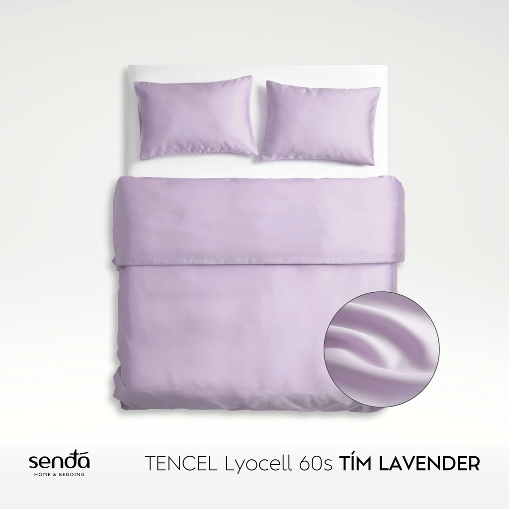 Bộ chăn gối 3 món Lụa Tencel trơn màu 5