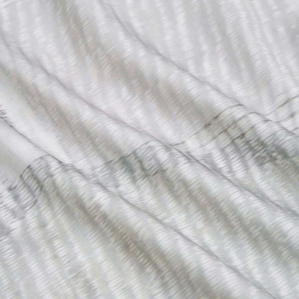 Vỏ chăn chần bông Lụa Tencel 60S họa tiết - Kẻ vân xám