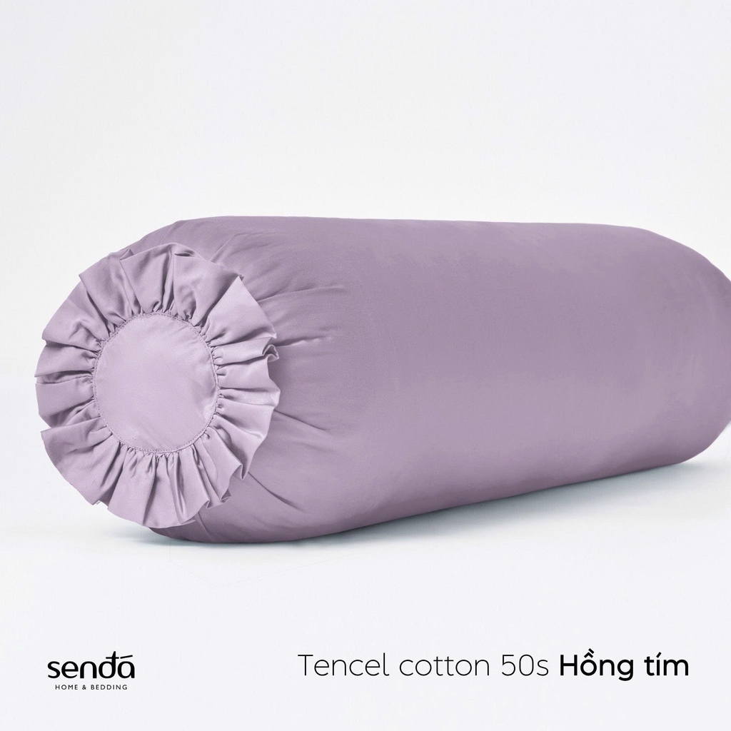 Vỏ gối ôm Tencel Cotton trơn màu