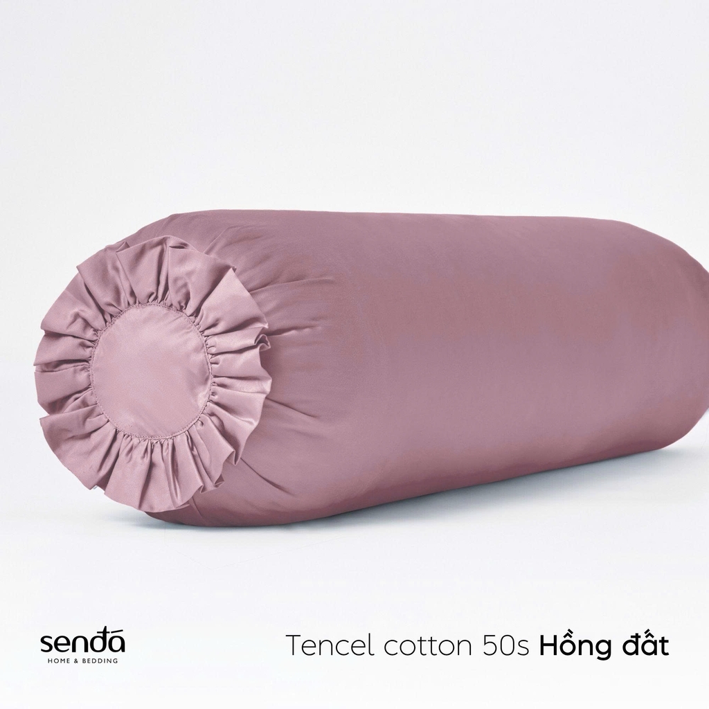 Vỏ gối ôm Tencel Cotton trơn màu