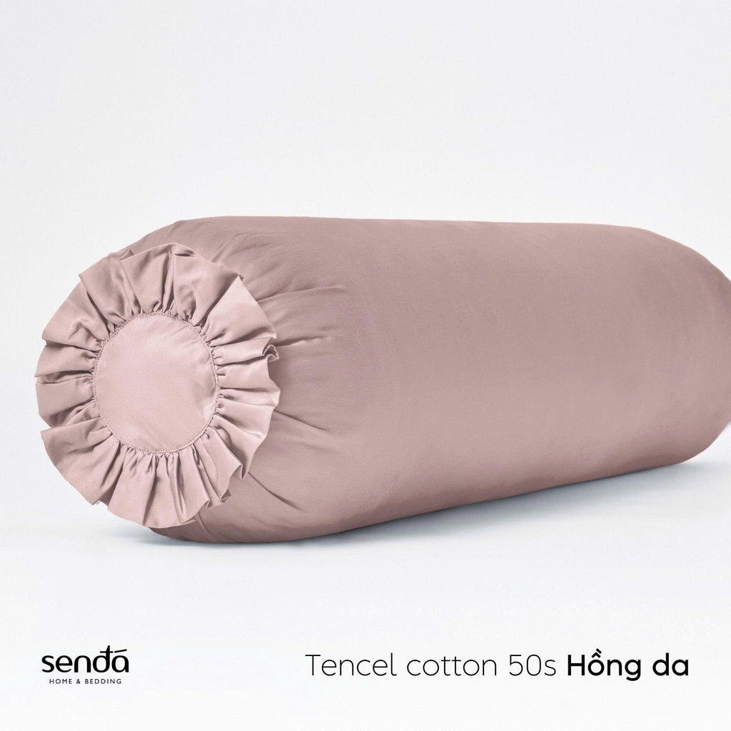 Vỏ gối ôm Tencel Cotton trơn màu