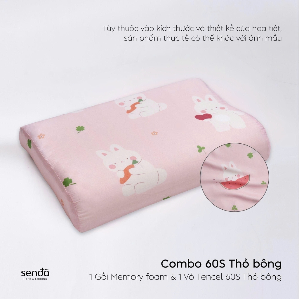 Gối cao su non hỗ trợ ngủ ngon cho bé, ruột gối ngủ sâu Memory Foam trẻ em cao cấp