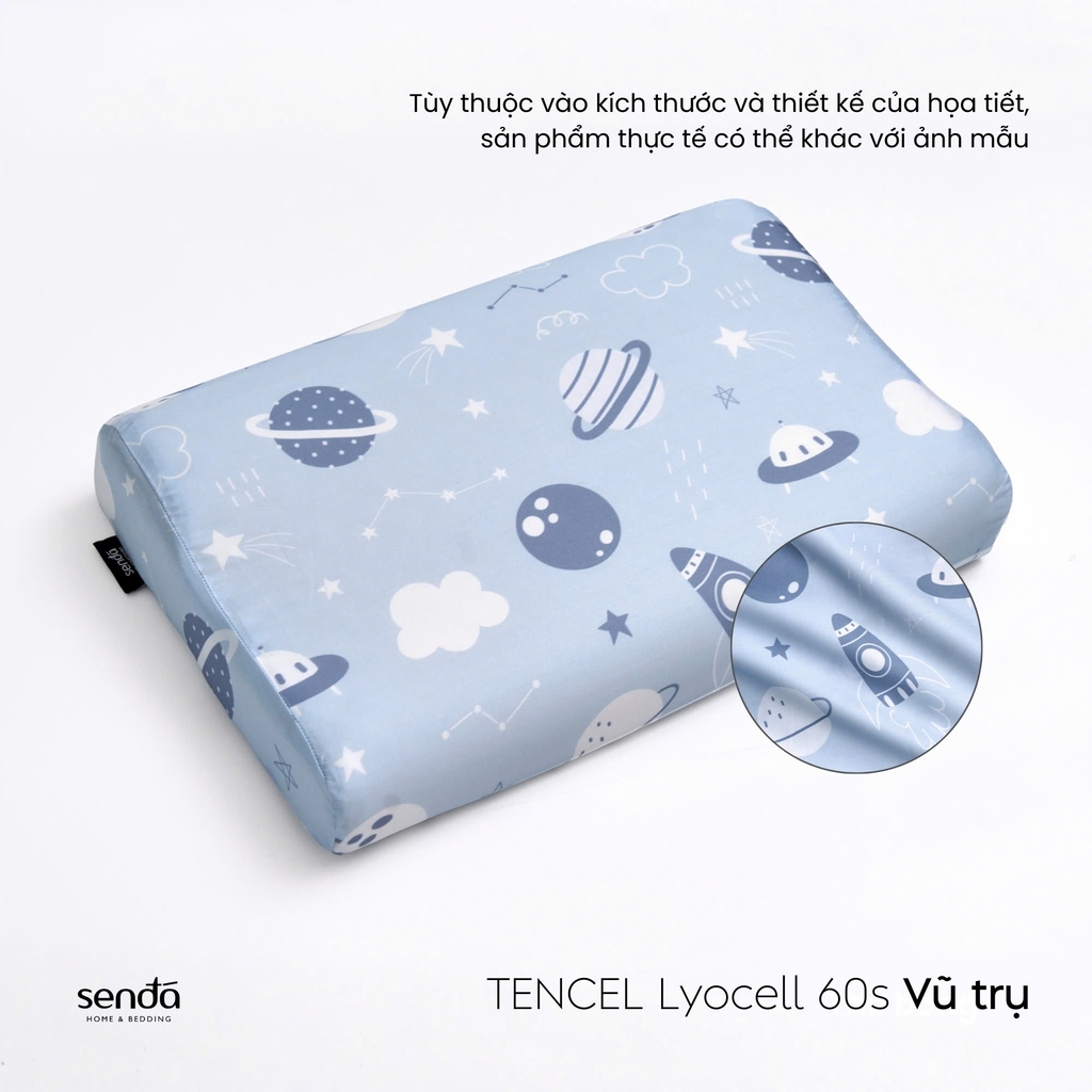 Gối cao su non hỗ trợ ngủ ngon cho bé, ruột gối ngủ sâu Memory Foam trẻ em cao cấp