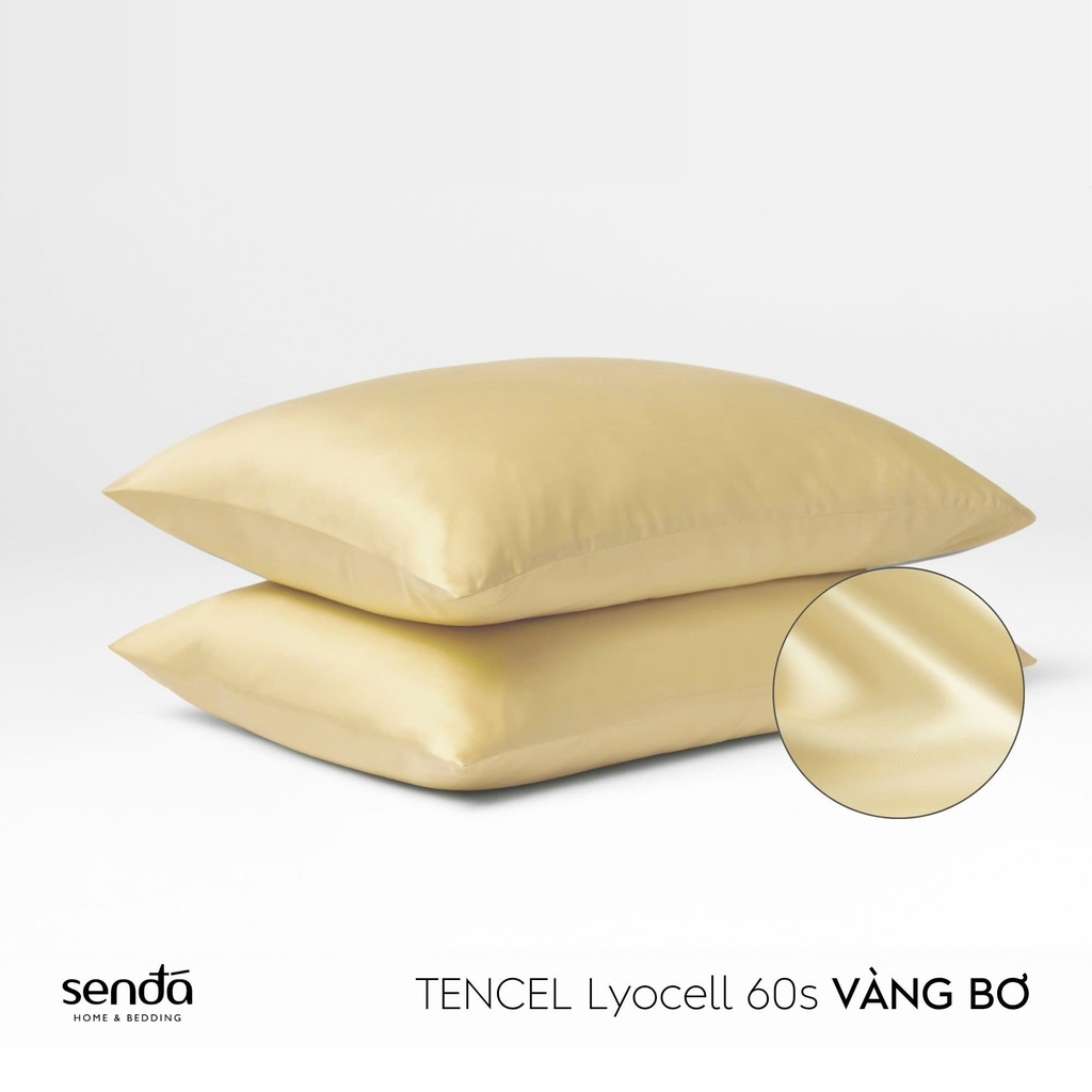 Vỏ gối nằm Lụa Tencel trơn màu