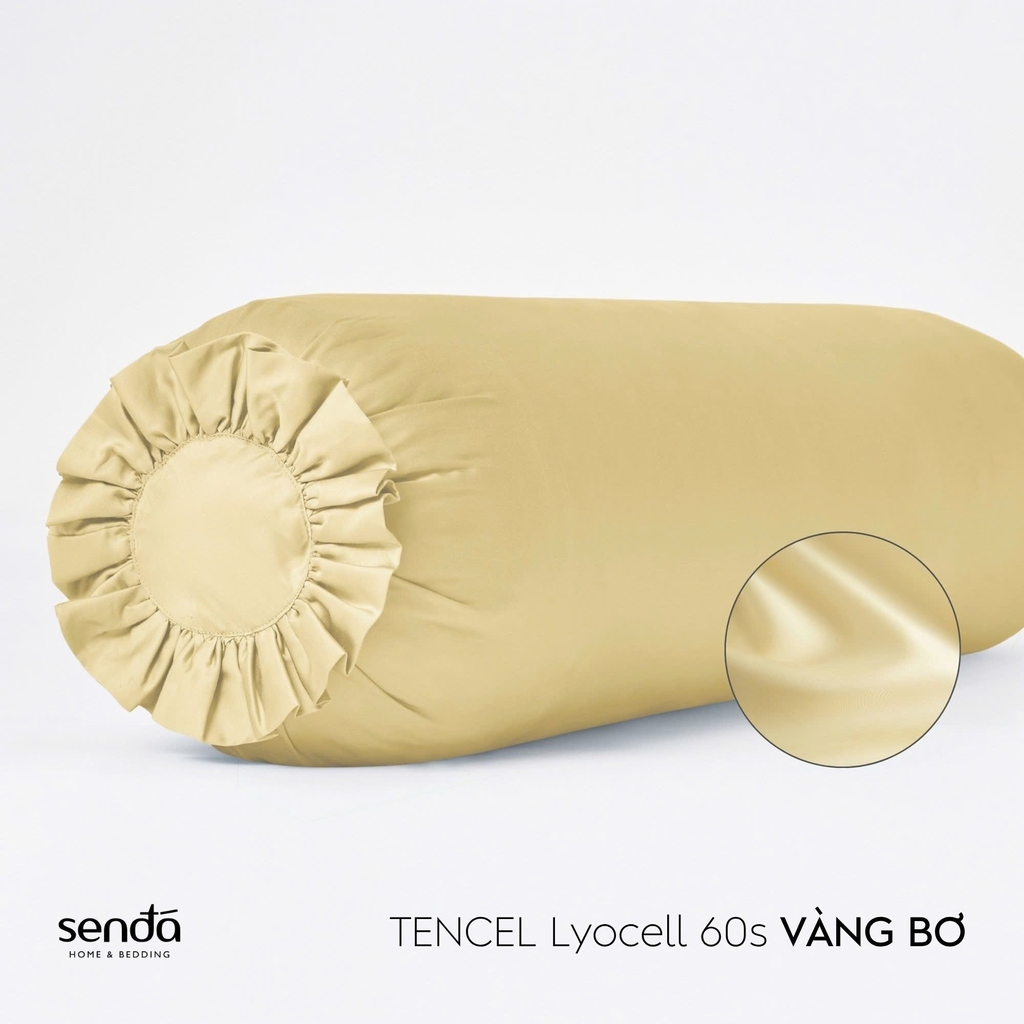 Vỏ gối ôm Lụa Tencel trơn màu 2