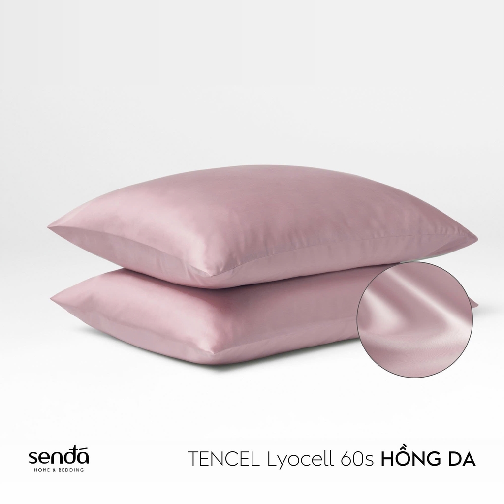Vỏ gối nằm Lụa Tencel trơn màu