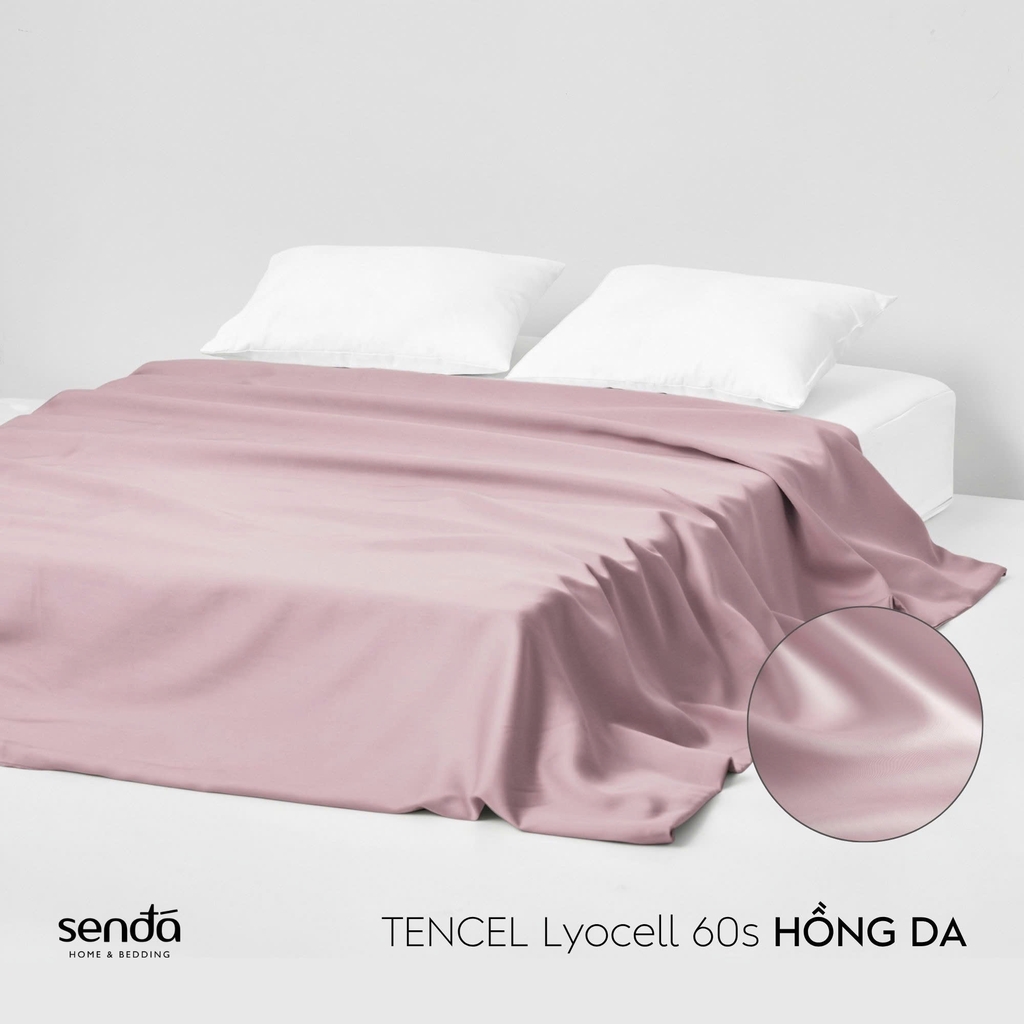 Vỏ chăn bông Lụa Tencel 2m2x2m trơn màu 4