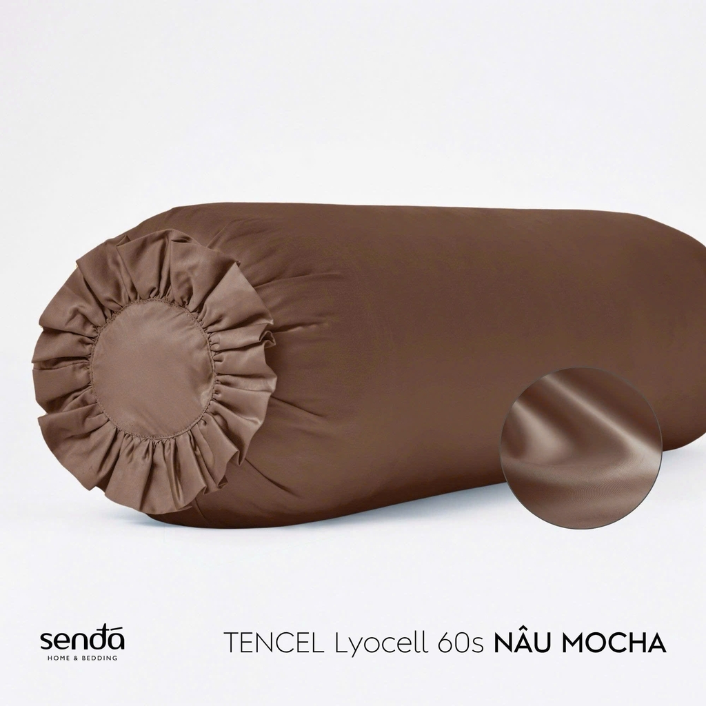 Vỏ gối ôm Lụa Tencel trơn màu 2