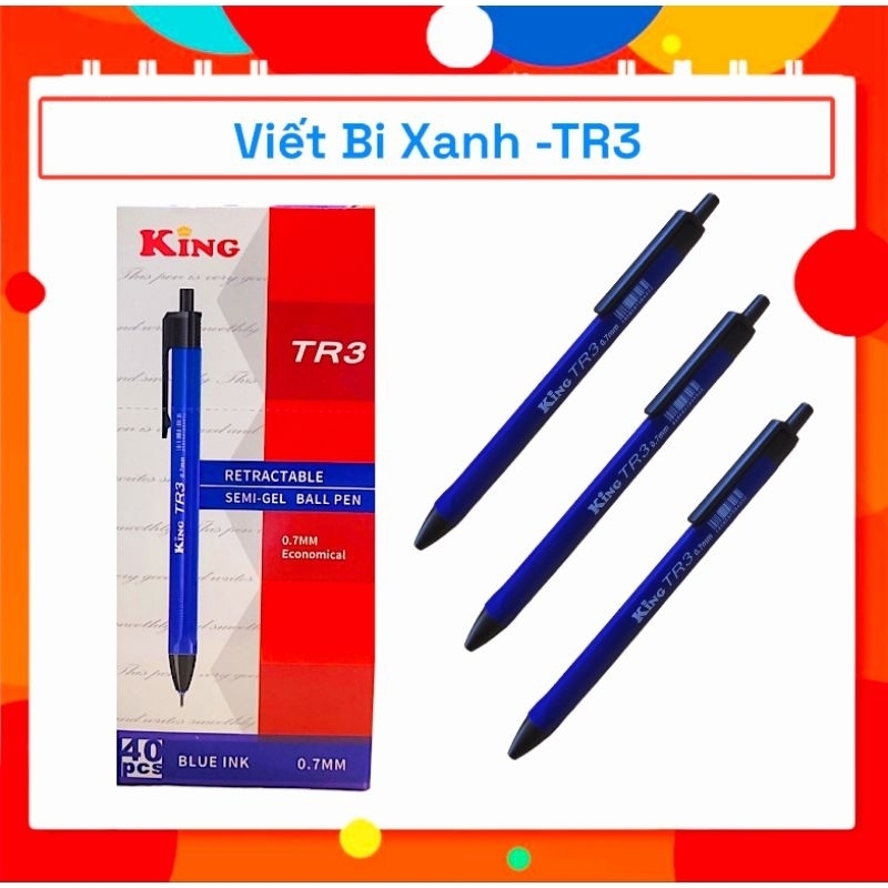 . Bút Bi Bấm LEX A2 W3002 / TR3 / Aodemei 6119 (40 Cây/ Hộp; 72 Hộp/ Thùng)