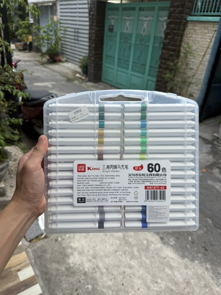 . Màu Acrylic Lex 107 (Ngòi Nhọn, Thân Tam Giác)