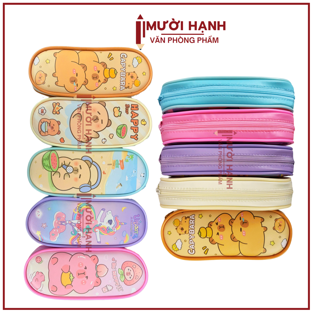 Ví Bút Da Simili 1 Dây Kéo BD-177 (30 Cái/ Lốc; 180 Cái/ Thùng)