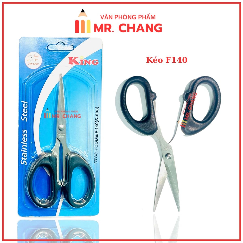 Kéo Văn Phòng King F-140 (S-006) (12 Cây/Hộp) (40 Hộp/Thùng)