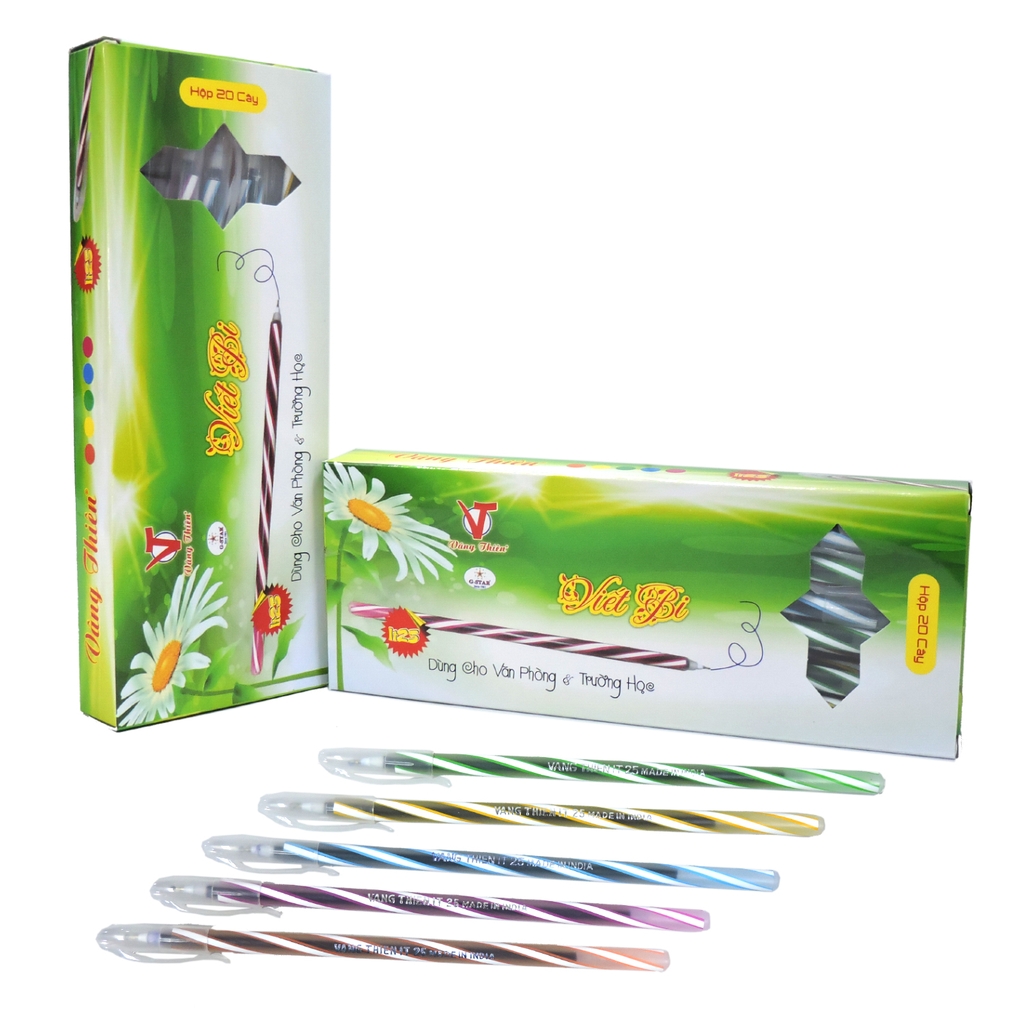 G-Star Bút Bi Ấn Độ (Bút Nến) (Xanh, Đen) IT 25 (20 Cây/Hộp; 100 Hộp/Thùng)