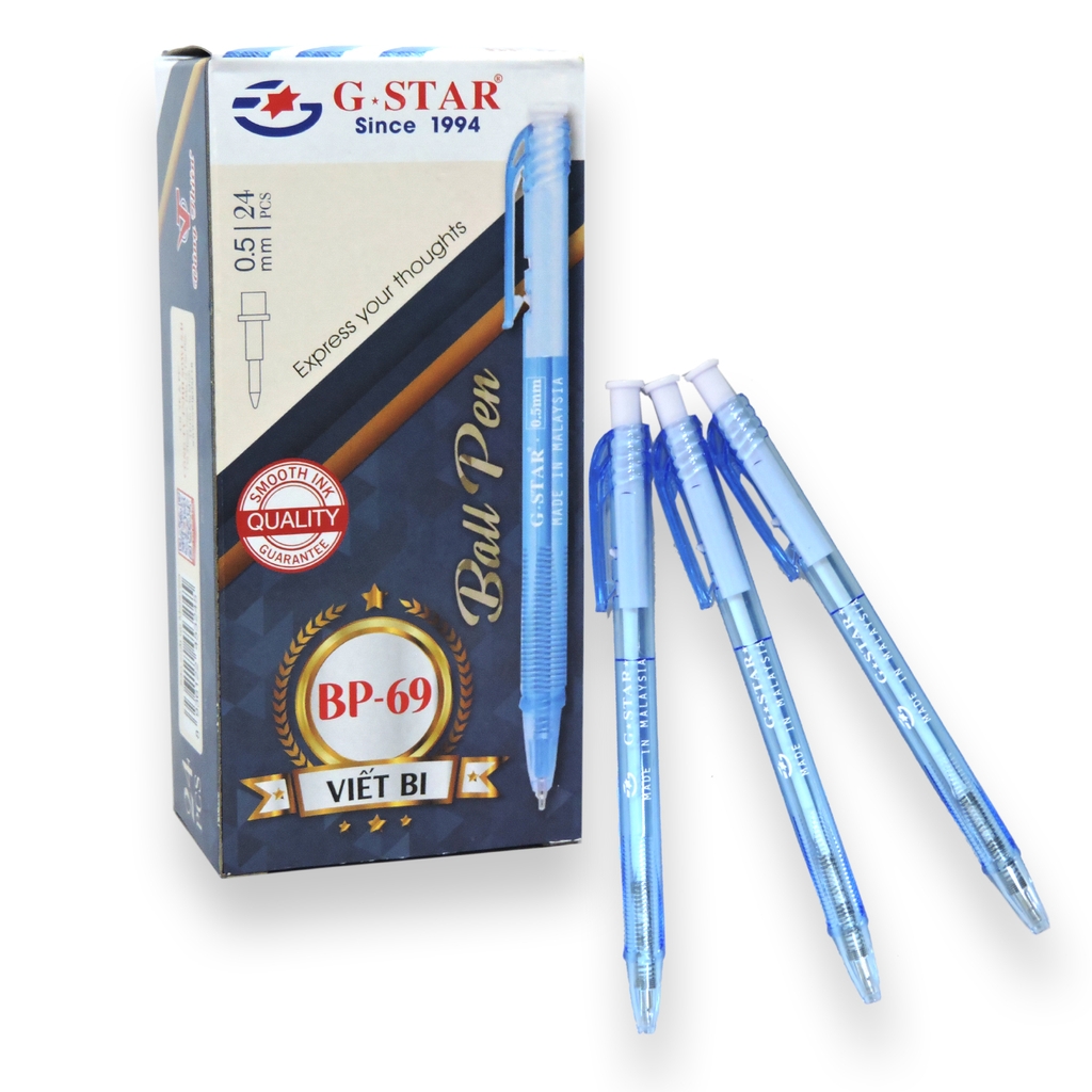 G-Star Bút Bi BP69 (24 Cây/ Hộp; 72 Hộp/Thùng)