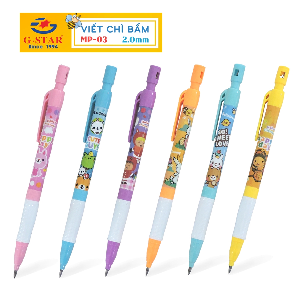 G-Star Bút Chì Bấm MP03 ngòi 2.0mm (48 Cây/ Hộp, 36 Hộp/ Thùng)