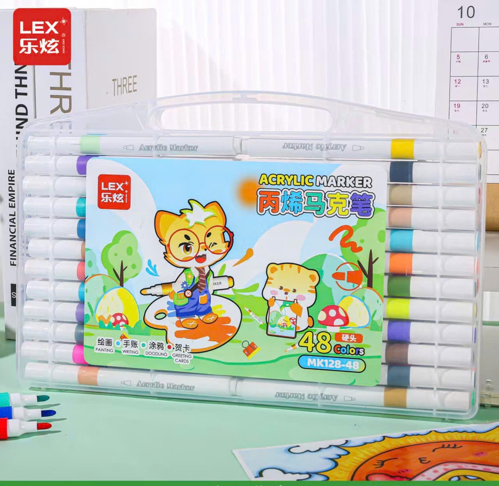 Màu Acrylic Lex 128 (Thân Tròn, Ngòi Tù)
