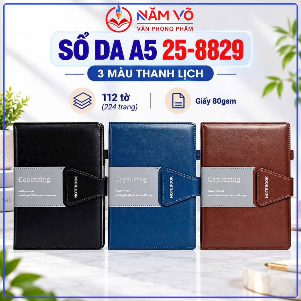 Sổ Da Cao Cấp 25-8829 (92 Cuốn/Thùng)