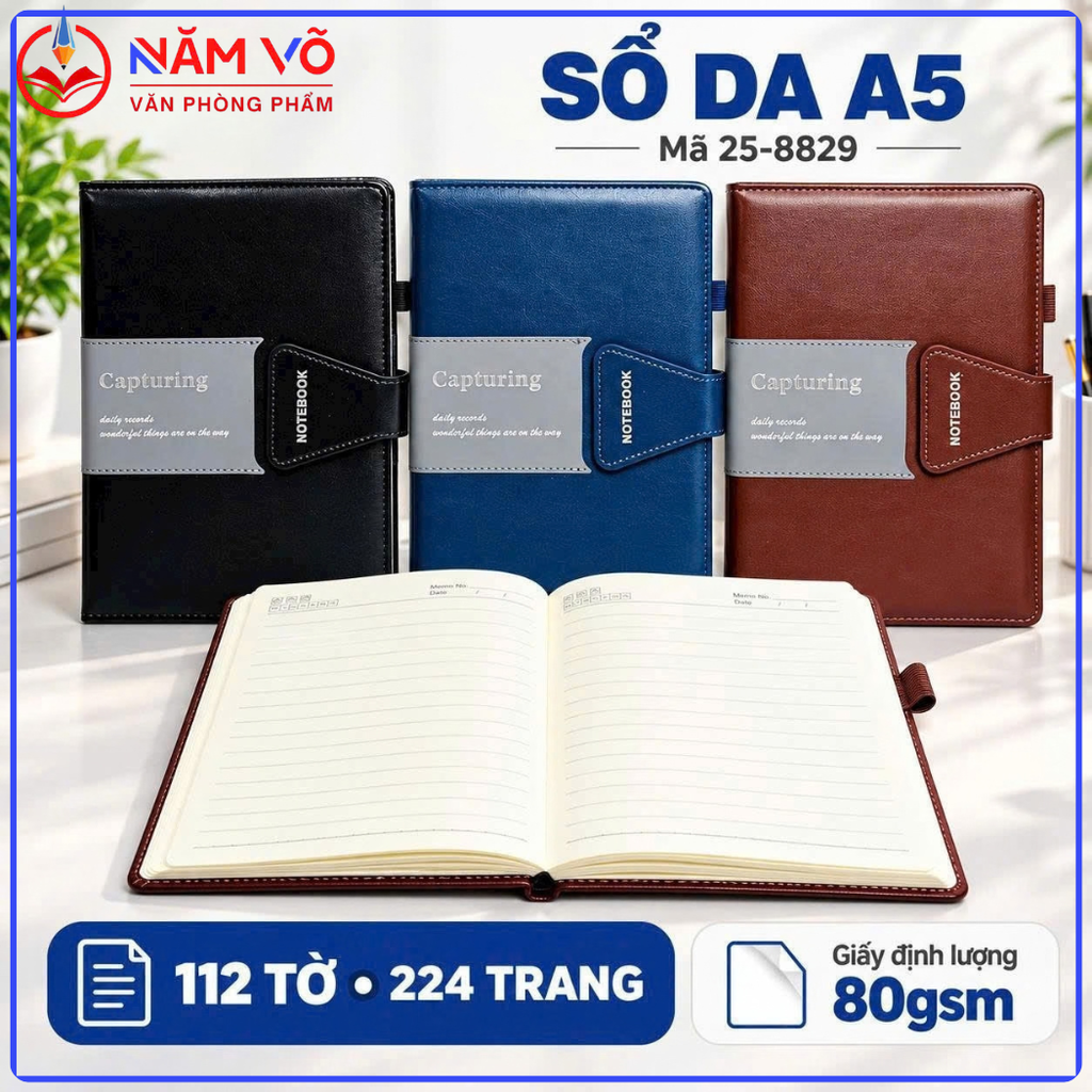 Sổ Da Cao Cấp 25-8829 (92 Cuốn/Thùng)