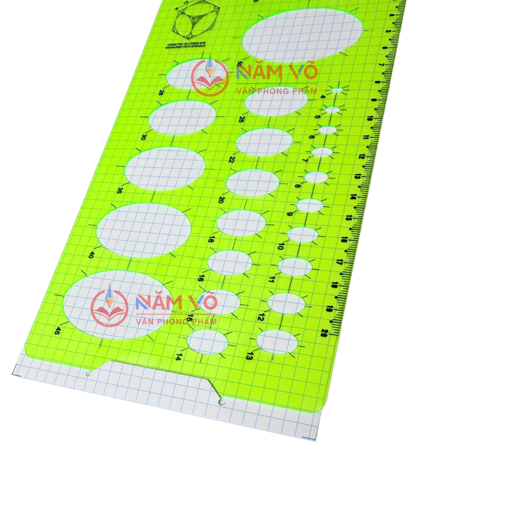 WinQ Thước Vẽ Hình Ellipse E606 (10 Cây/ Hộp; 5 Hộp/ Lốc)