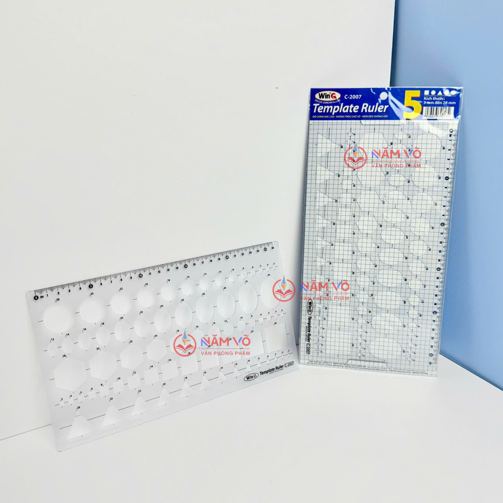 WinQ Thước Vẽ Hình Học C2007 (10 Cây/ Hộp; 5 Hộp/ Lốc)