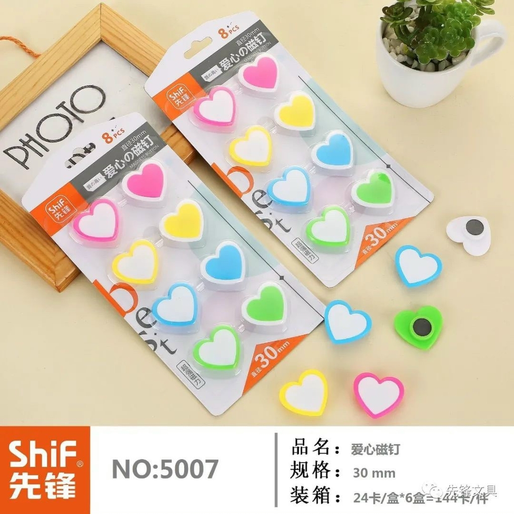 Vĩ 8 nam châm bảng từ SHIF No.5008; 5007; 5003 (8 cục/vĩ)