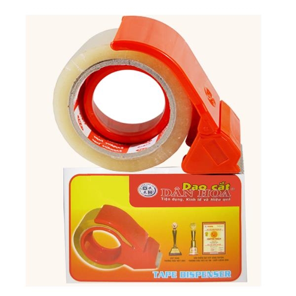 DH - Dao Cắt Băng Keo Cầm Tay Dân Hoa Bằng NHỰA 8F (Phân) (100 Cái/ Thùng)