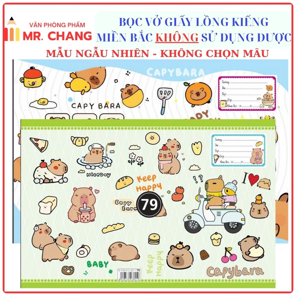 Bìa Bao Tập Kiếng Con Nai Màu và Hình (10 Tờ Cùng Loại/Bịch)