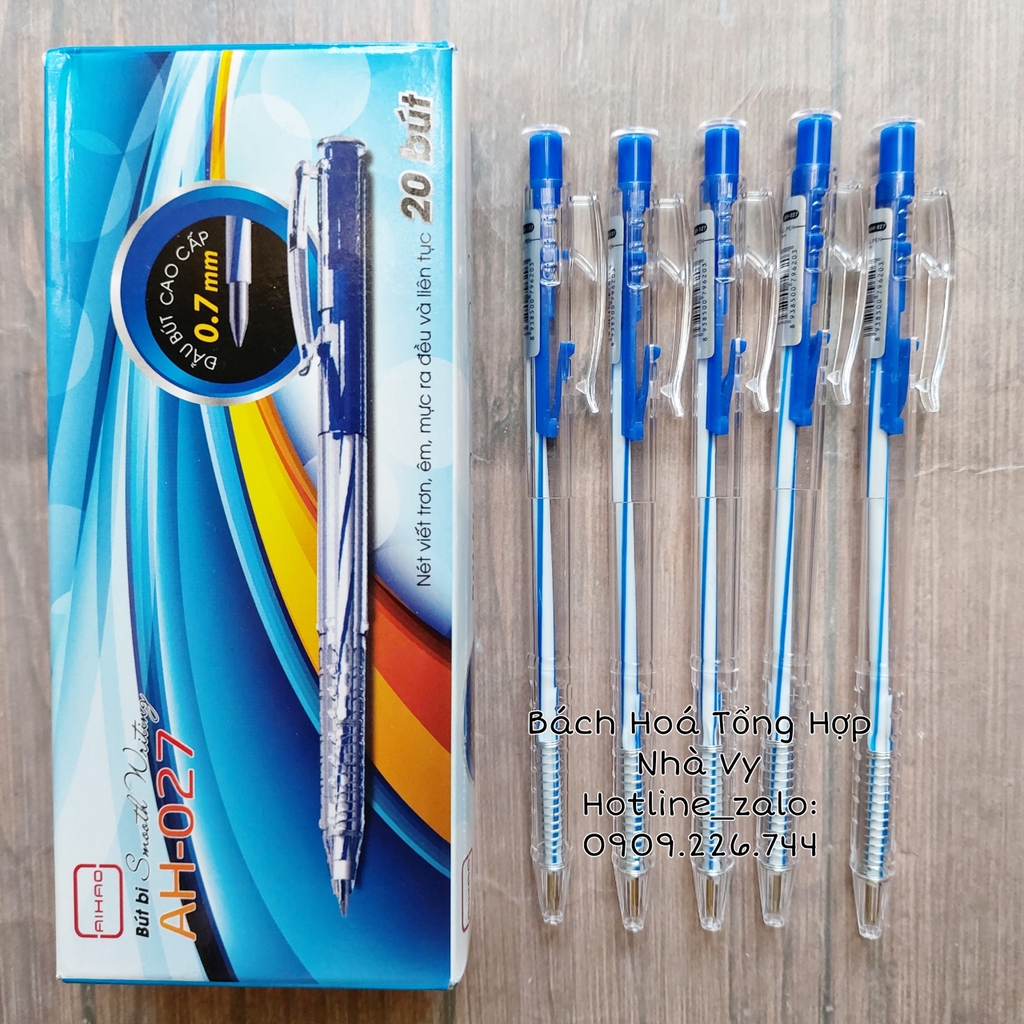 . [HỘP GIẤY] Bút Bi Aihao 207 (20 Cây/ Hộp; 60 Hộp/ Thùng)