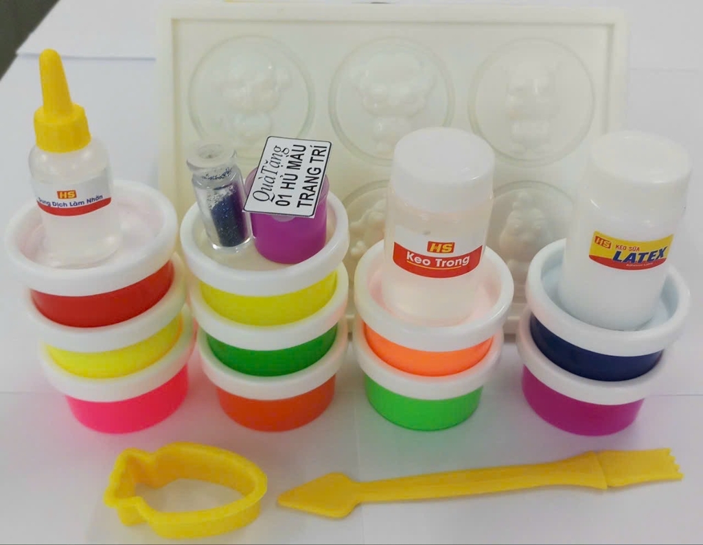HS Chất nhờn ma quái (Slime) CNMQ-003 (10 hủ + bộ dụng cụ)