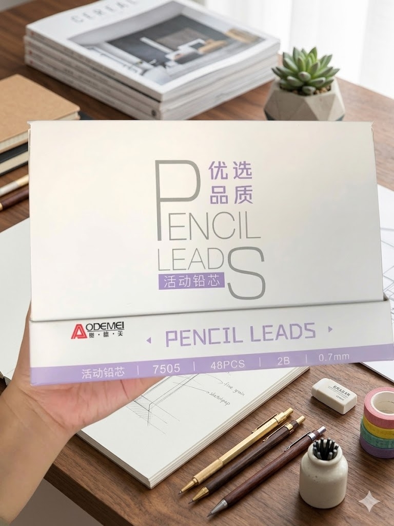 Ruột Chì Aodemei 7505 (1 Hộp/48 Ống, 24 Hộp/Thùng)