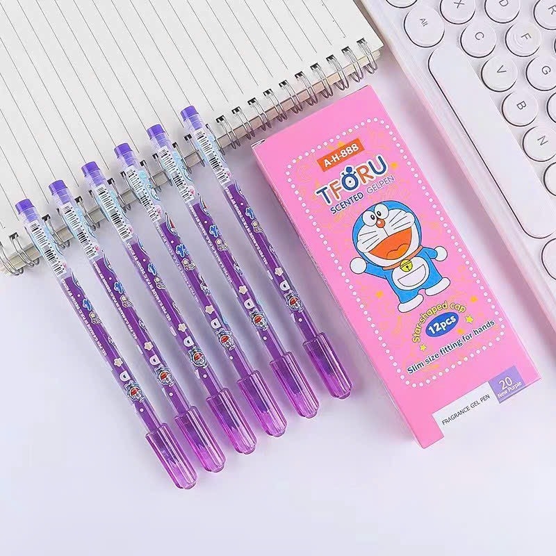 . Bút Gel Mực Nho Doremon TFORU; THORU AH888; GP1888 (12 Cây/Hộp; 12 Hộp/ Lốc; 192 Hộp/Thùng)