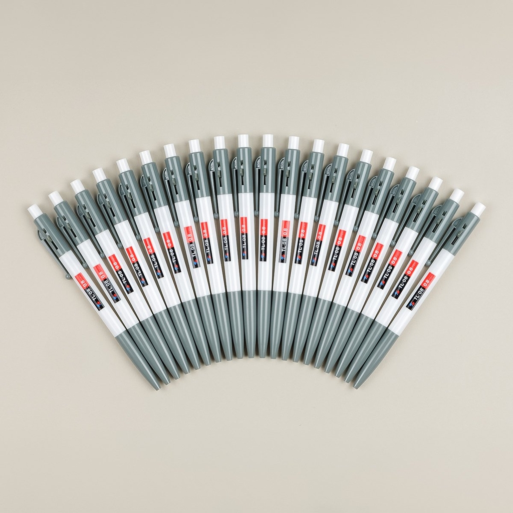 TL - Bút Bi TL08 0,8mm (Xanh, Đỏ, Đen) (20 Cây/Hộp)