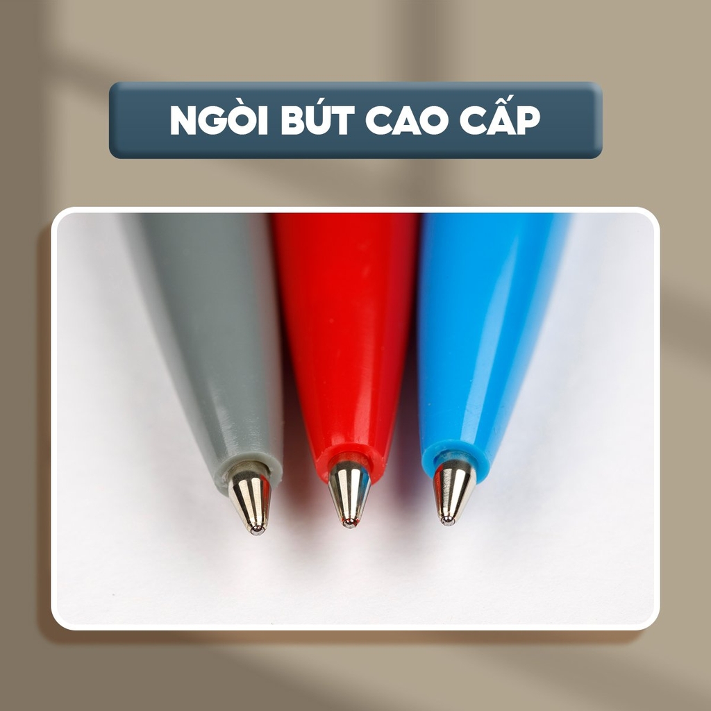 TL - Bút Bi TL08 0,8mm (Xanh, Đỏ, Đen) (20 Cây/Hộp)
