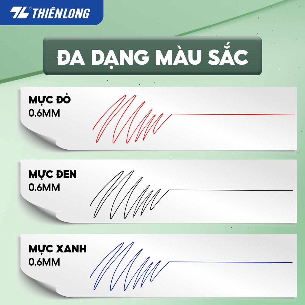 TL - Bút Bi NẾN Candee TL093 (Xanh, Đỏ, Đen) (20 Cây/Hộp)
