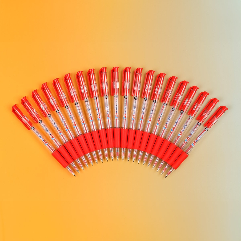 TL - Bút Bi TL025 (Xanh, Đỏ, Đen) (20 Cây/Hộp)