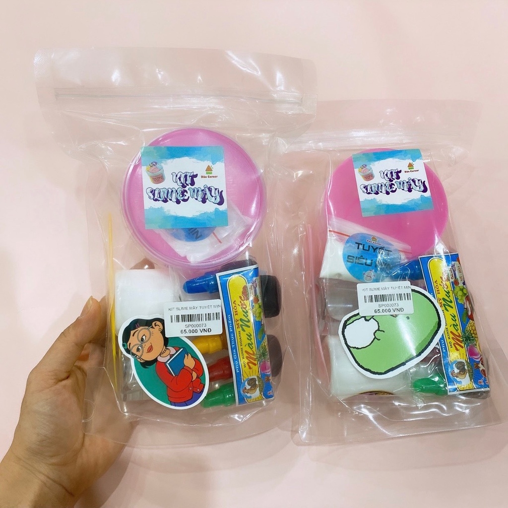 Bộ kit Slime Handmade đủ mẫu Mix