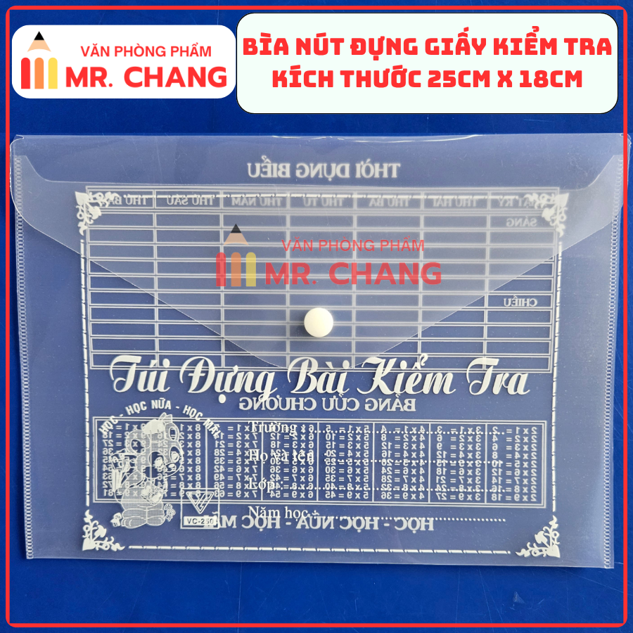 Bìa Kiểm Tra Có In A5 (20 cái = Xấp; 2000 Cái/ thùng)
