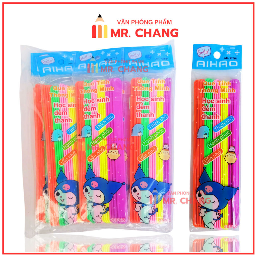 . Que Tính Nhựa Nguyên Sinh (20 Cây/ Bịch; 10 Bịch/ Bó; 50 Bó/ Thùng)