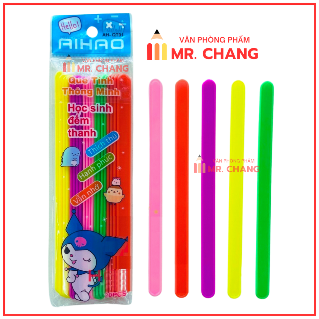 . Que Tính Nhựa Nguyên Sinh (20 Cây/ Bịch; 10 Bịch/ Bó; 50 Bó/ Thùng)