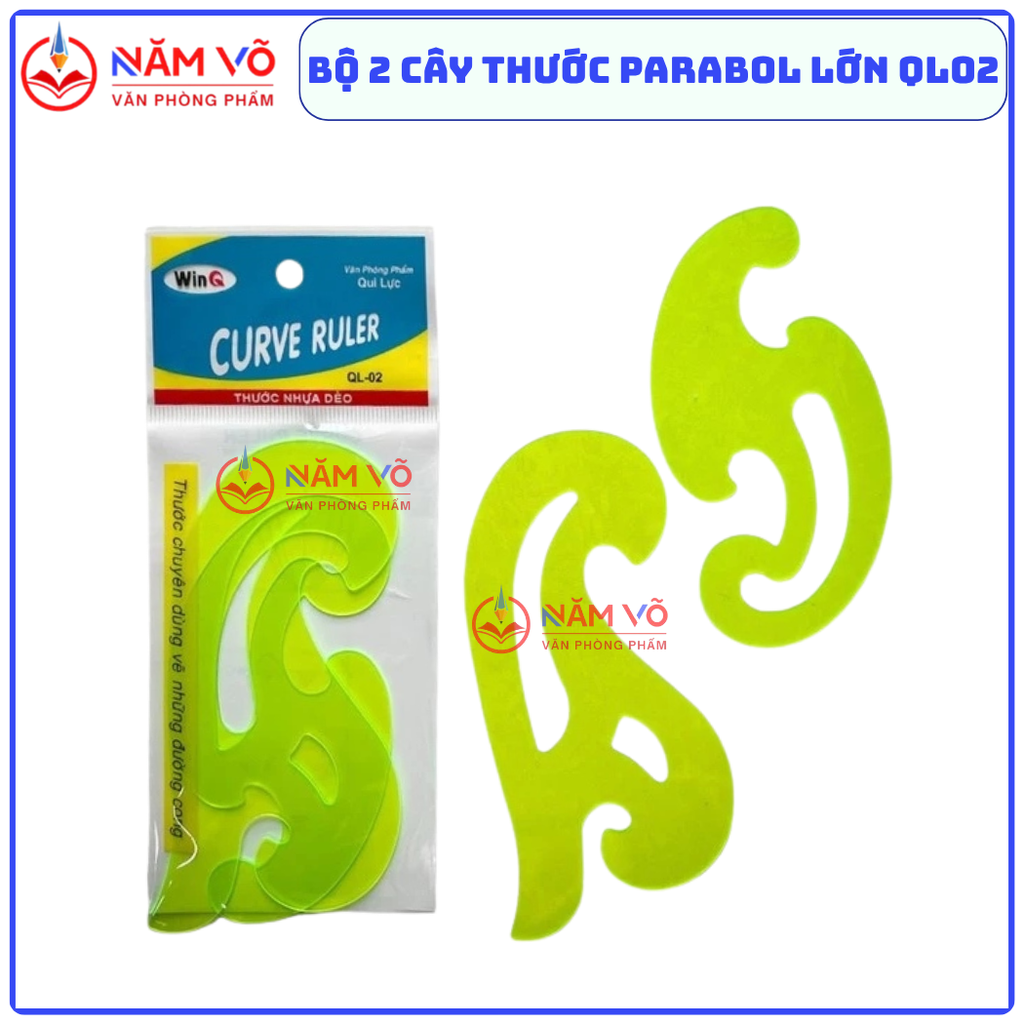 Win Q Thước dẻo ParaBol (2 Cây/Bịch) QL02 (20 Bịch/Hộp)