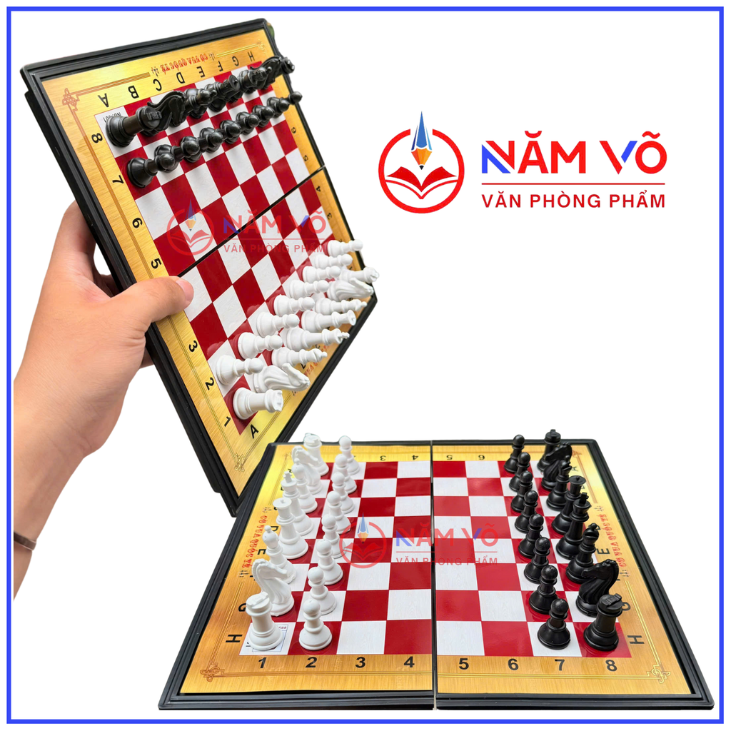 Bàn CỜ VUA AIHAO HỘP NHỰA NAM CHÂM (Có Hộp Giấy Bên Ngoài) 28 x 28 cm (60 Hộp/Thùng) No.002