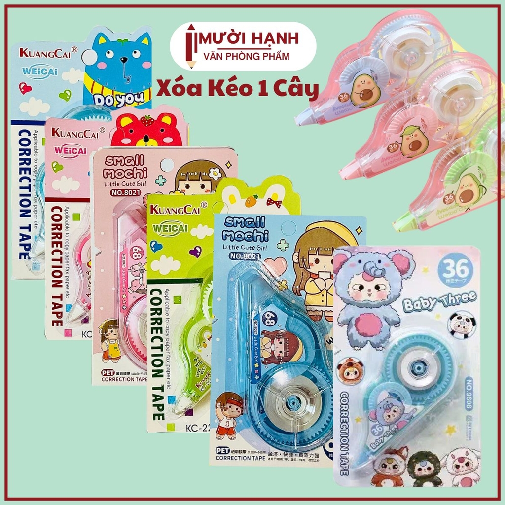 Xóa Kéo Vĩ 1 Cây (24 Vĩ/Hộp) (36 Hộp/Thùng) Jinuo; KuangCai
