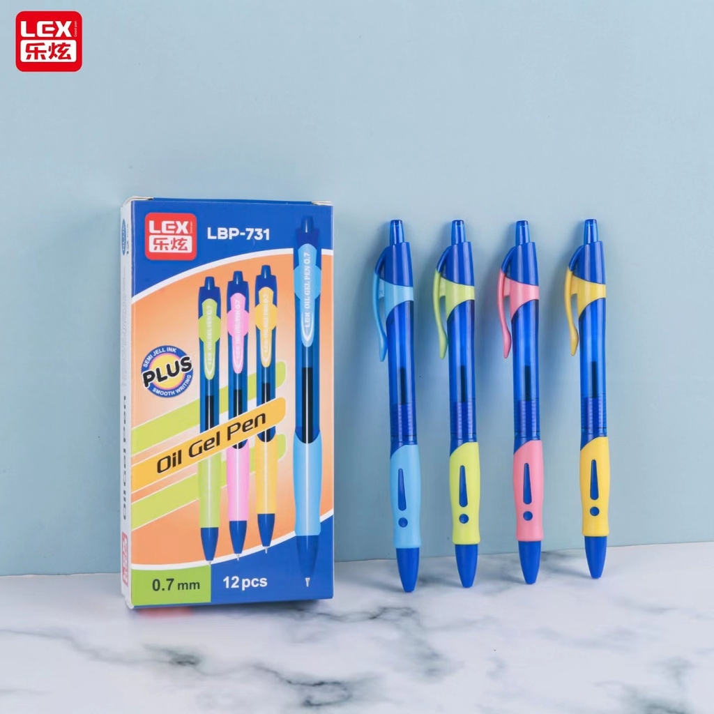 Bút bi dầu Lex LP-731; 734 (12 Cây/ Hộp; 12 Hộp/ Lốc; 144 Hộp/ Thùng)