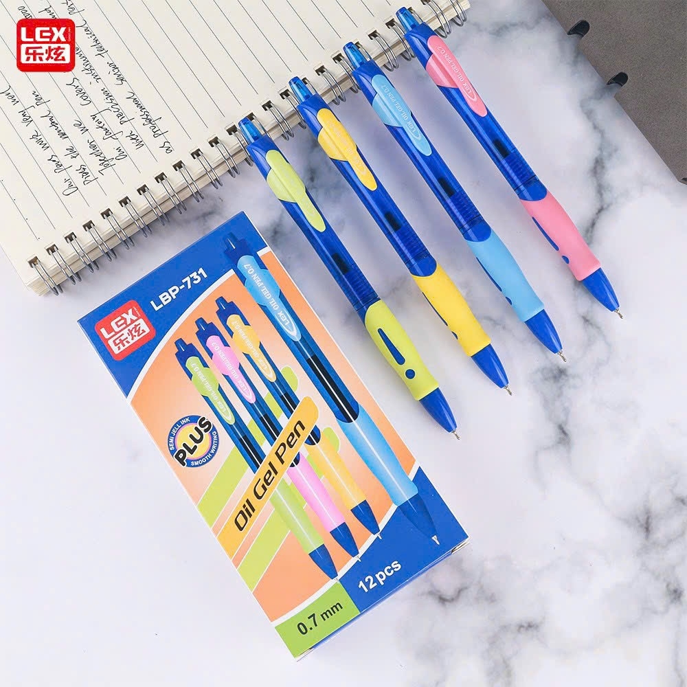 Bút bi dầu Lex LP-731; 734 (12 Cây/ Hộp; 12 Hộp/ Lốc; 144 Hộp/ Thùng)
